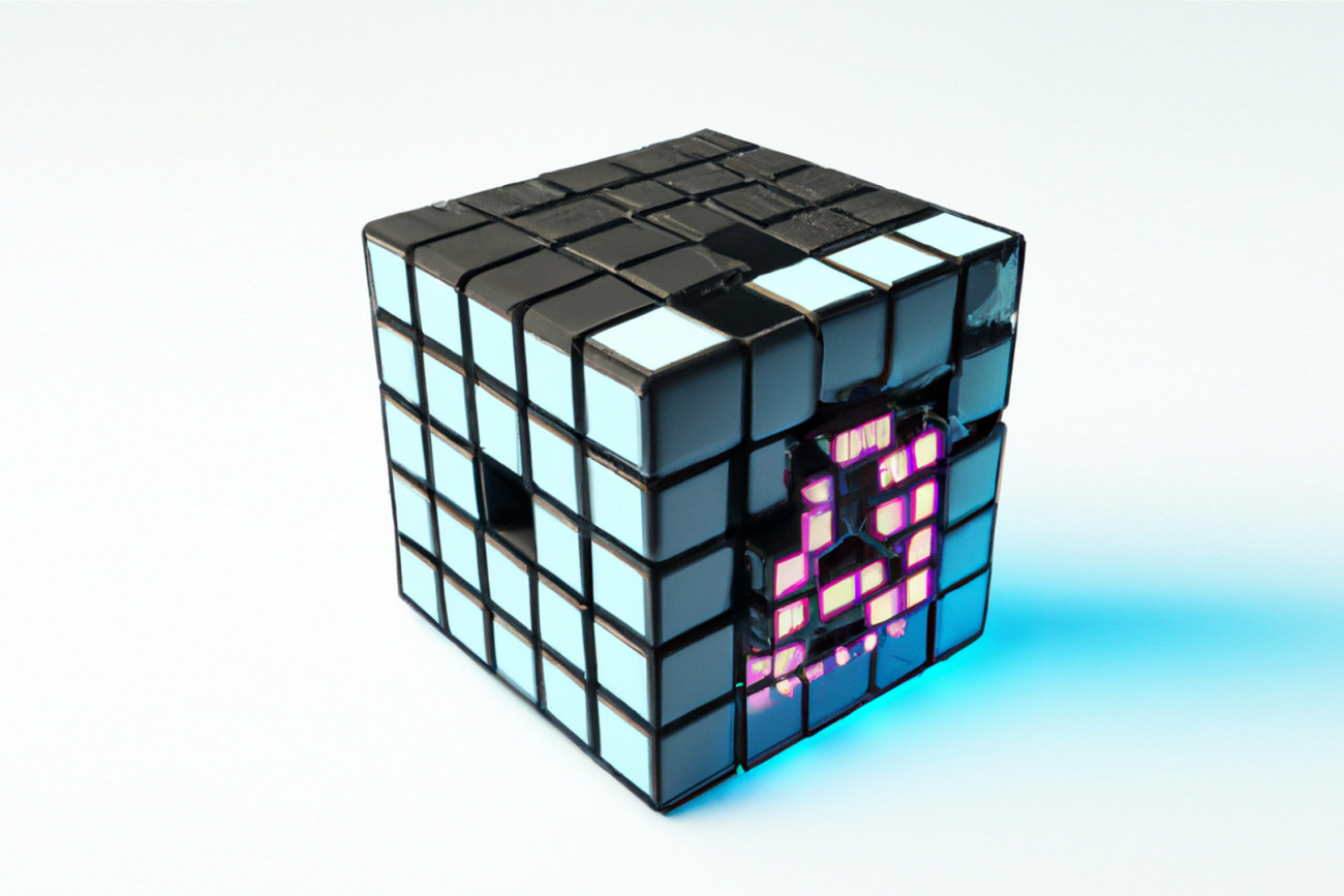 KI generiertes Bild eines Rubiks Cubes