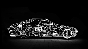 hightech car illustration